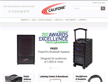 Tablet Screenshot of califone.com